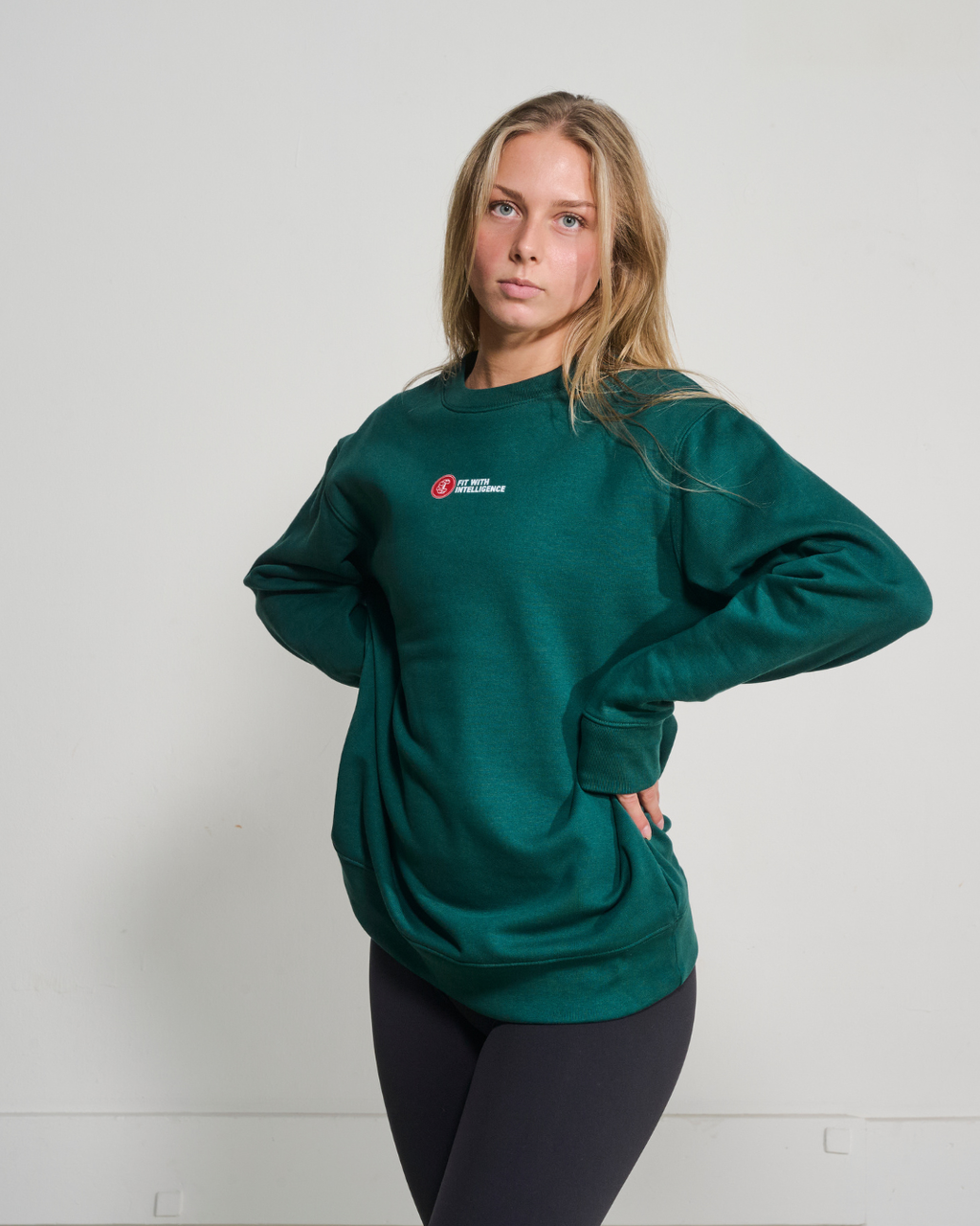 FitMind Classic Crewneck | Glazed Green
