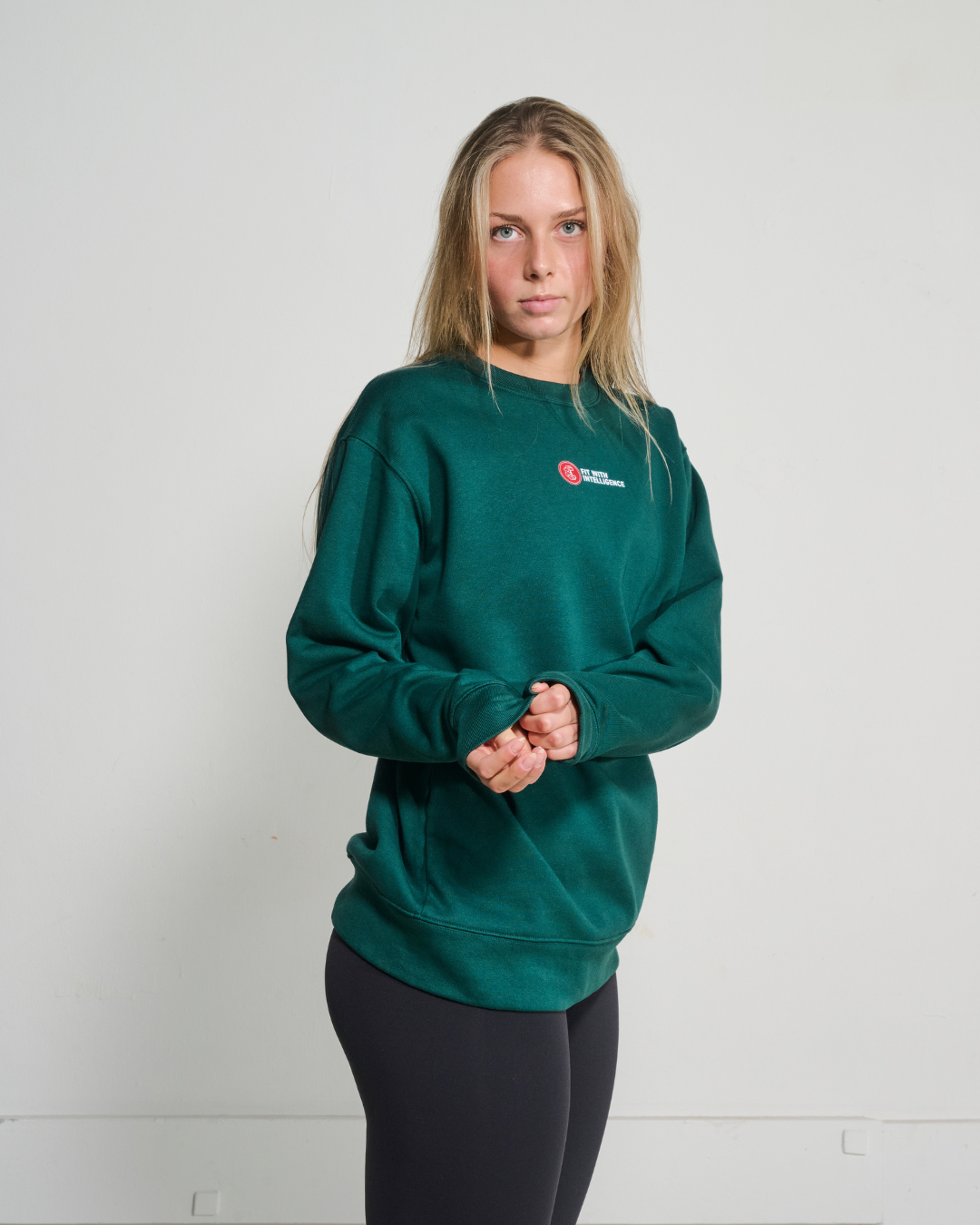 FitMind Classic Crewneck | Glazed Green