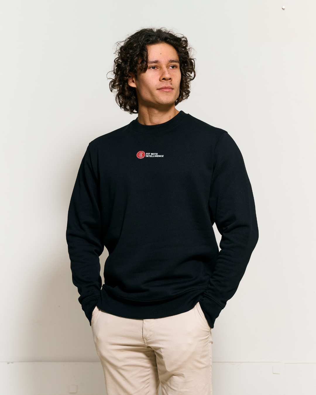FitMind Classic Crewneck | Midnight Black