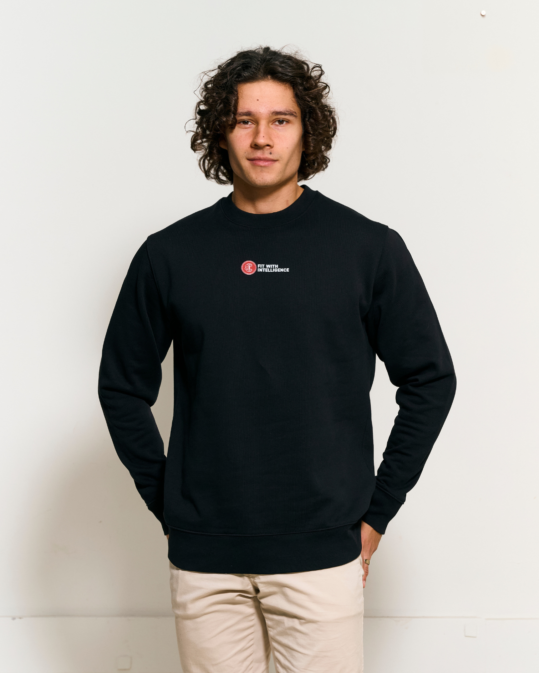 FitMind Classic Crewneck | Midnight Black