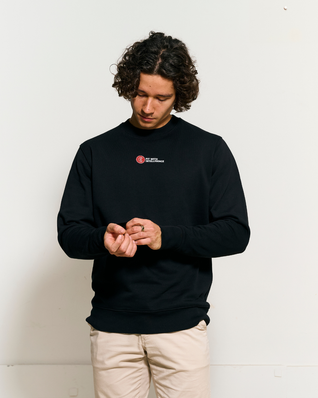 FitMind Classic Crewneck | Midnight Black