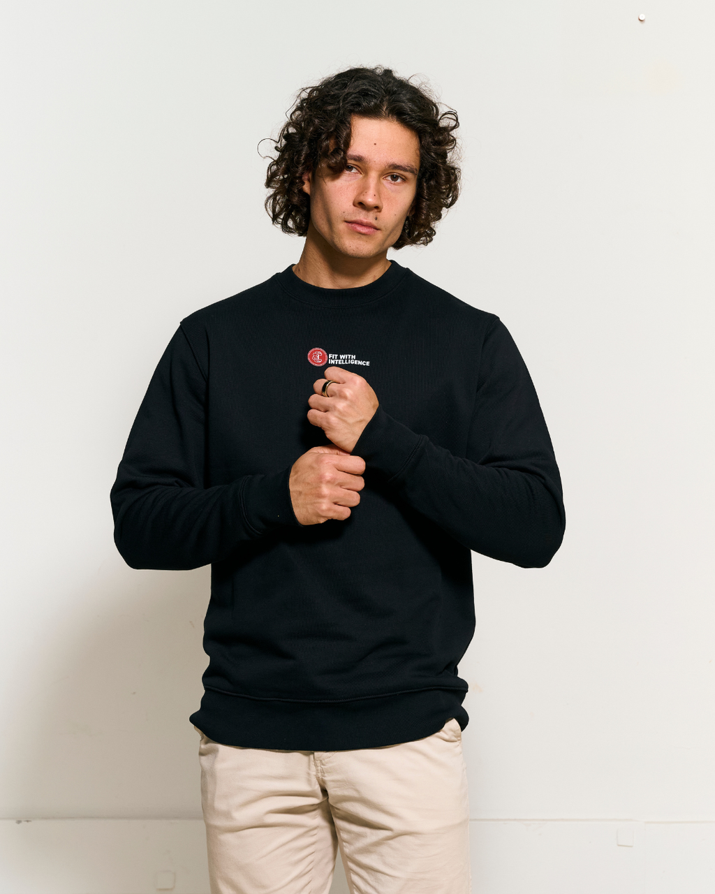 FitMind Classic Crewneck | Midnight Black