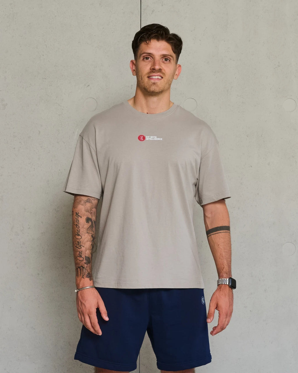 FitMind Athletic Tee | Drizzle Grey