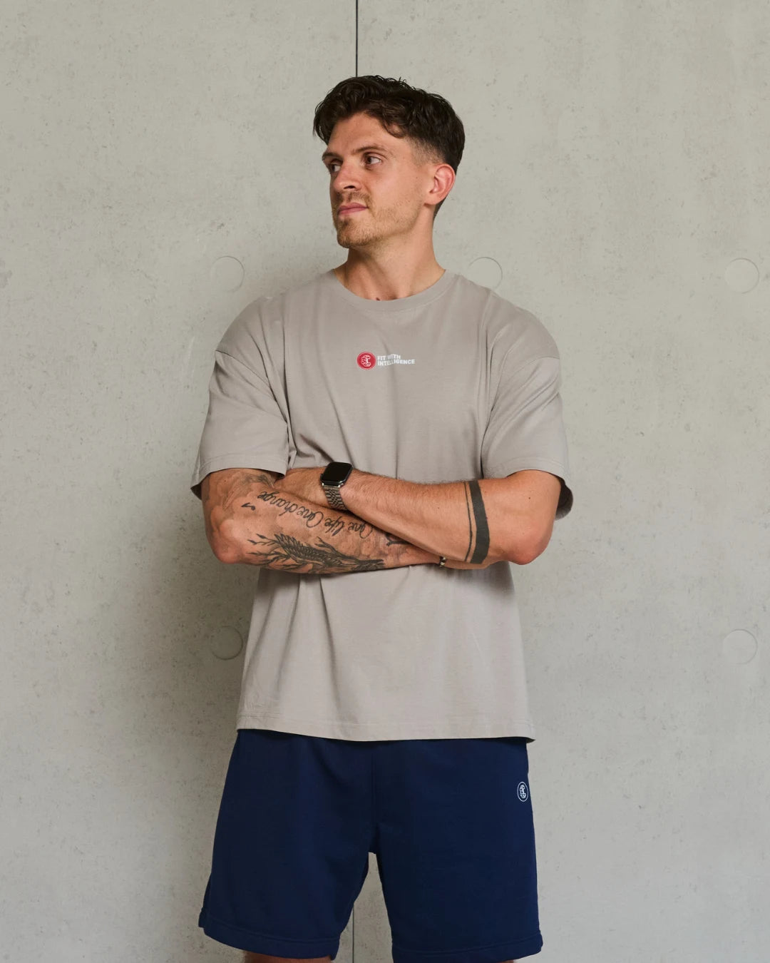 FitMind Athletic Tee | Drizzle Grey