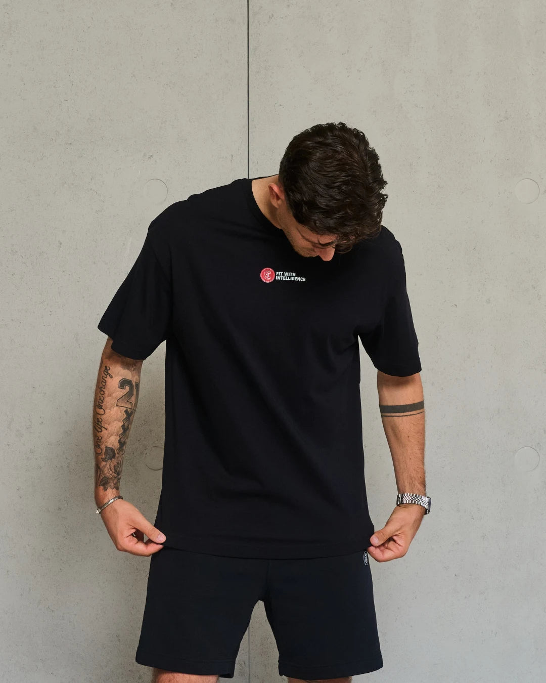 FitMind Champion Tee | Midnight Black