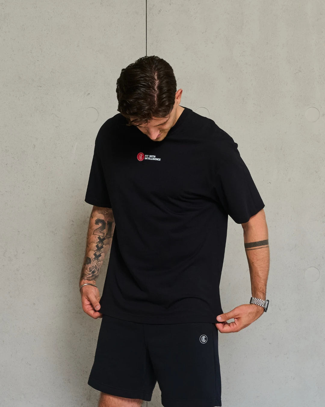 FitMind Champion Tee | Midnight Black