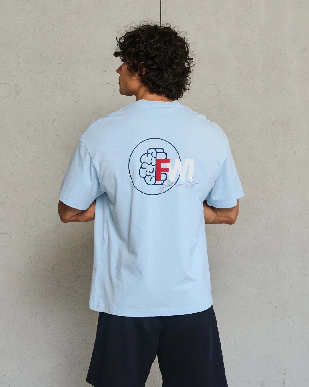 FitMind Signature Tee | Skyway Blue
