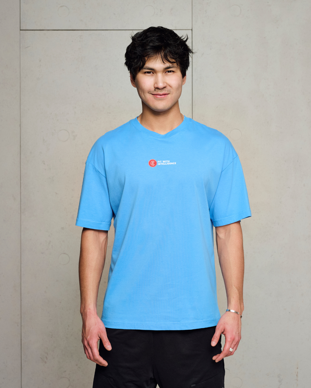 FitMind Noun Tee | Azure Blue