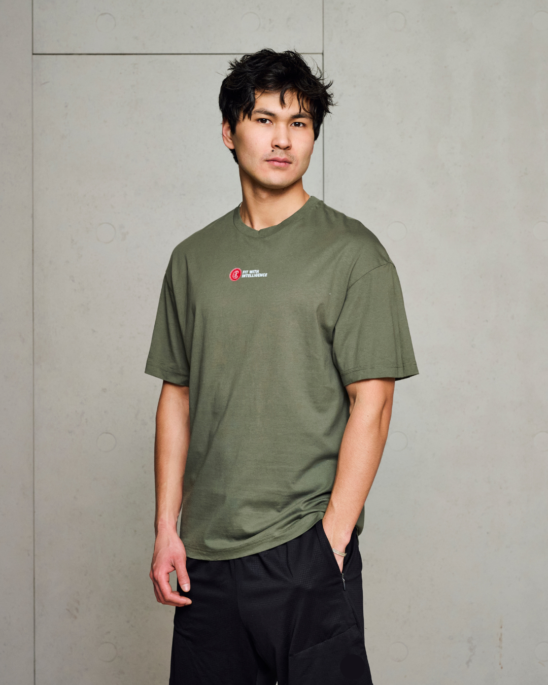 FitMind Logo Tee | Beetle Green