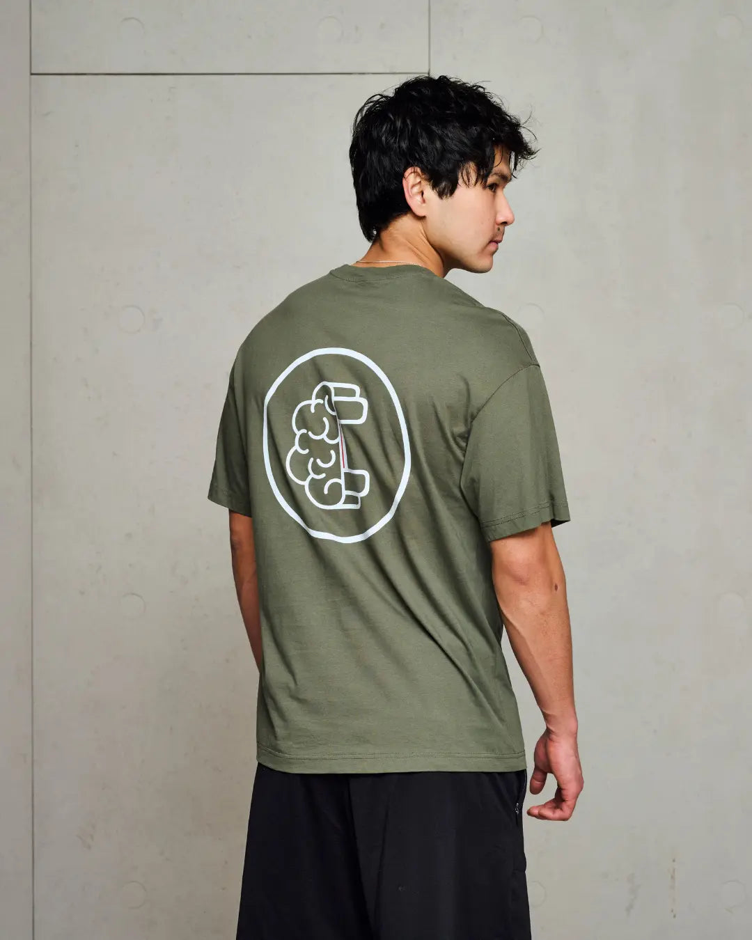 FitMind Logo Tee | Beetle Green