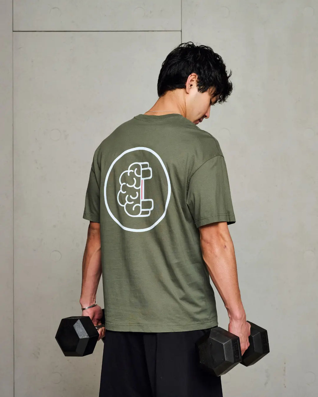 FitMind Logo Tee | Beetle Green