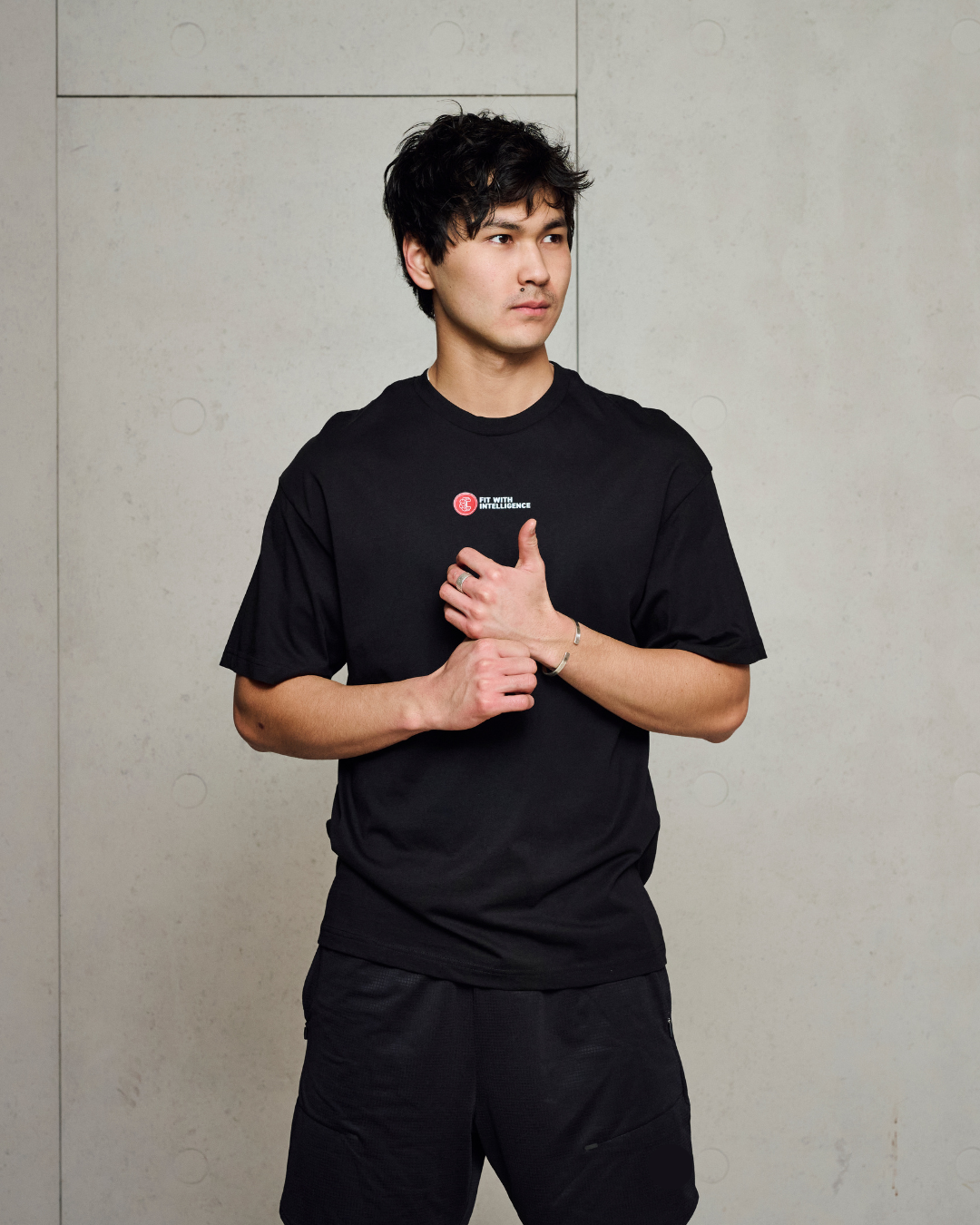 FitMind Logo Tee | Midnight Black