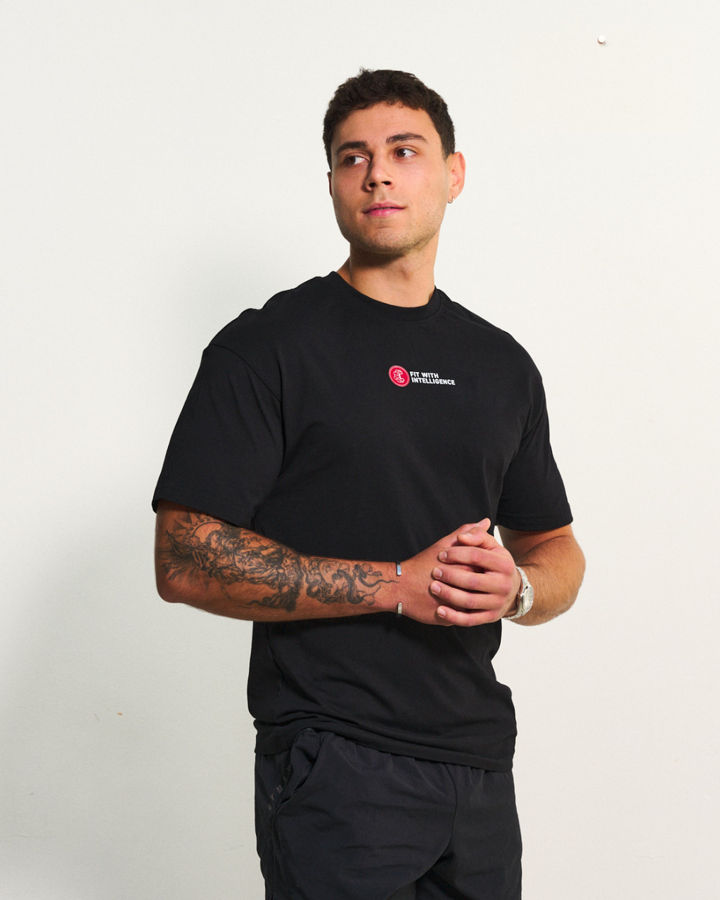 FitMind Athlete Tee | Midnight Black