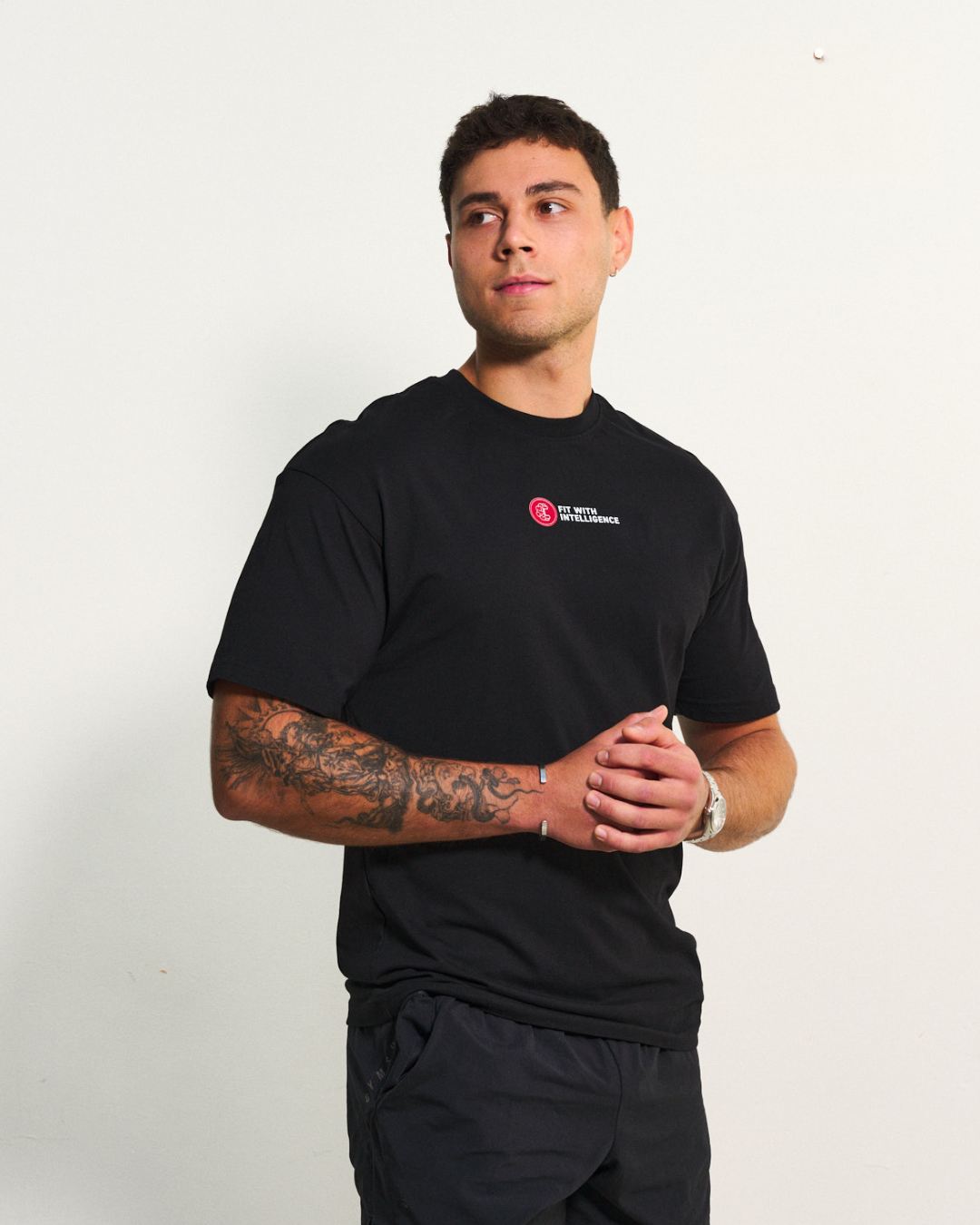 FitMind Athlete Tee | Midnight Black