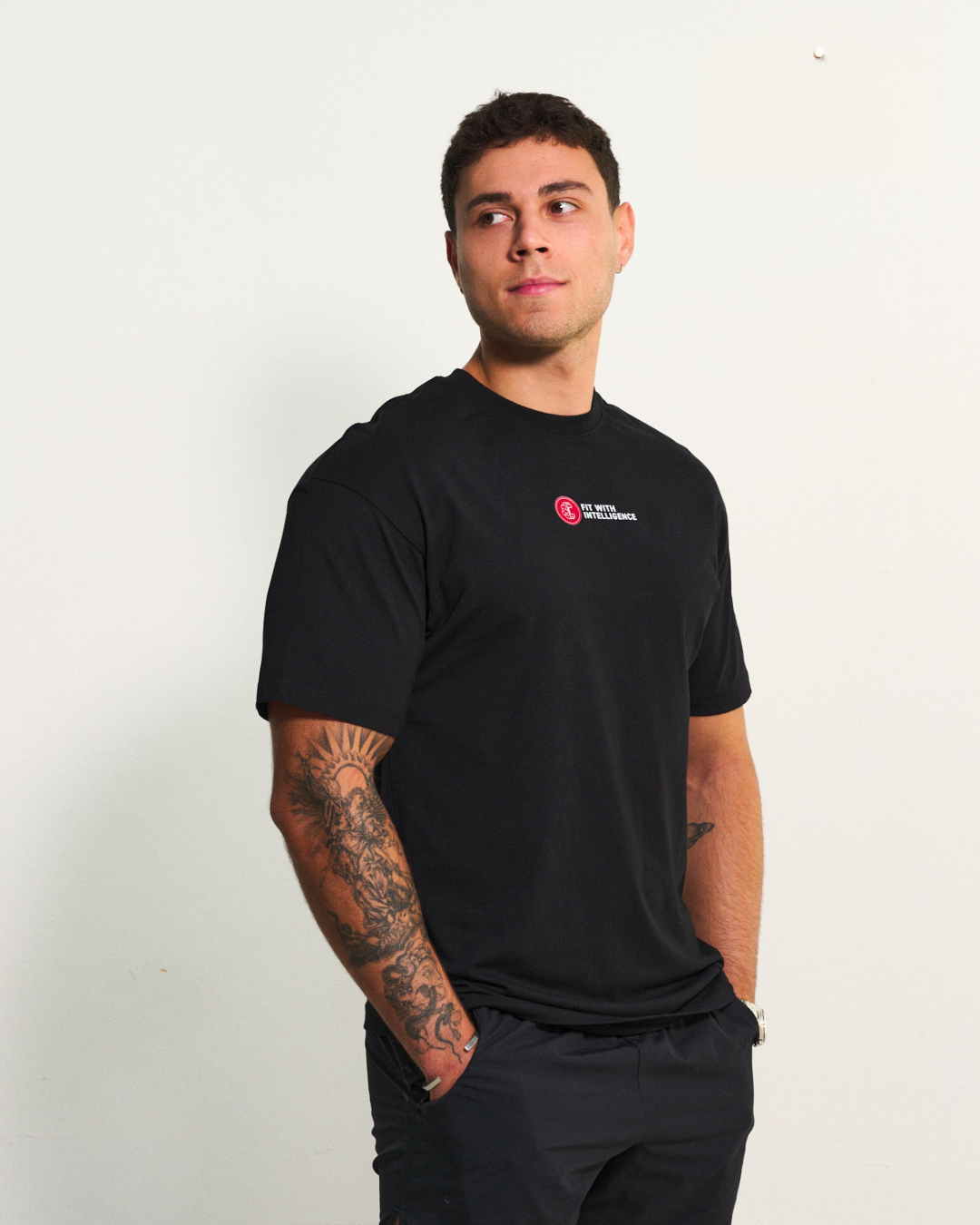 FitMind Athlete Tee | Midnight Black