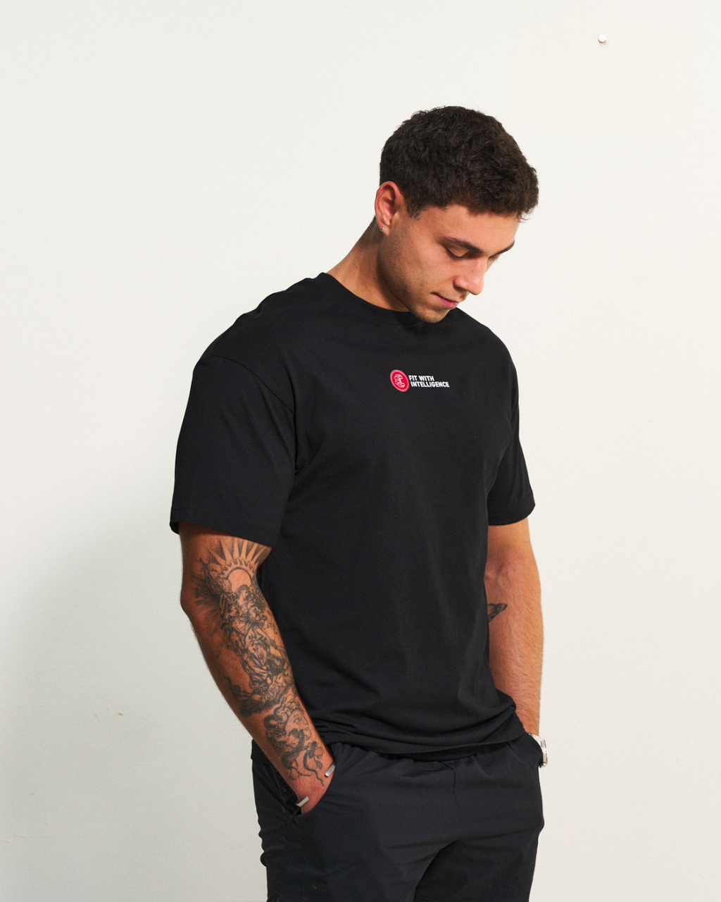 FitMind Athlete Tee | Midnight Black