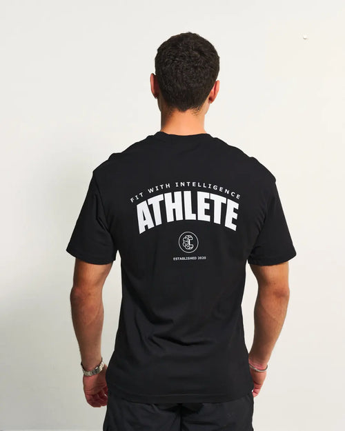 FitMind Athlete Tee | Midnight Black