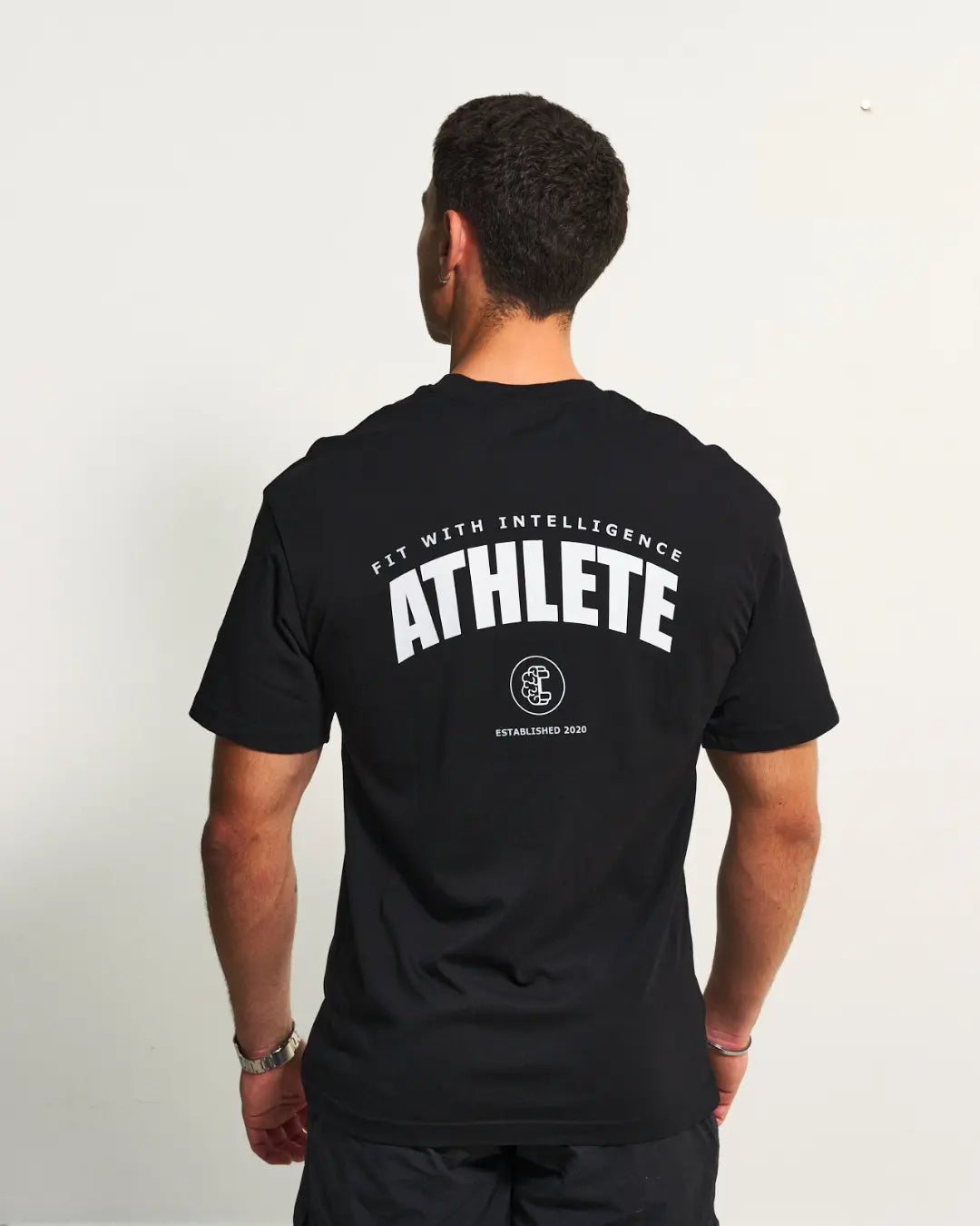 FitMind Athlete Tee | Midnight Black