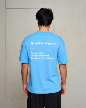 FitMind Noun Tee | Azure Blue