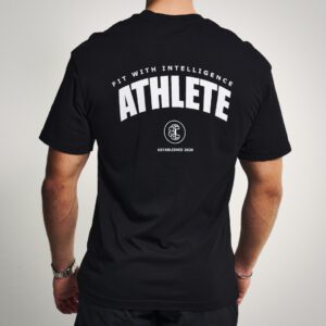 FitMind Athlete Tee | Performance Edition | Midnight Black