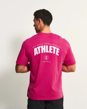 FitMind Athlete Tee | Fuchsia Rose