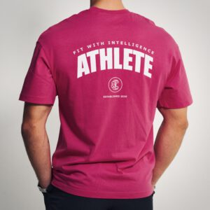 FitMind Athlete Tee | Performance Edition | Fuchsia Rose