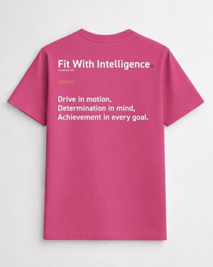 FitMind Noun Tee | Performance Edition | Fuchsia Rose