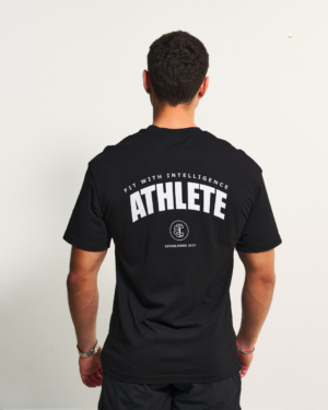 FitMind Athlete Tee | Performance Edition | Midnight Black