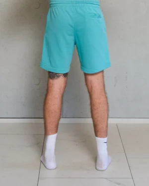 Alternative view of FitMind Essential Shorts | Teal Monstera