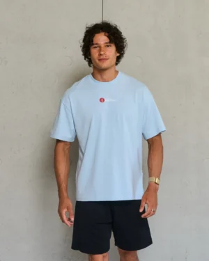 Alternative view of FitMind Signature Tee | Skyway Blue